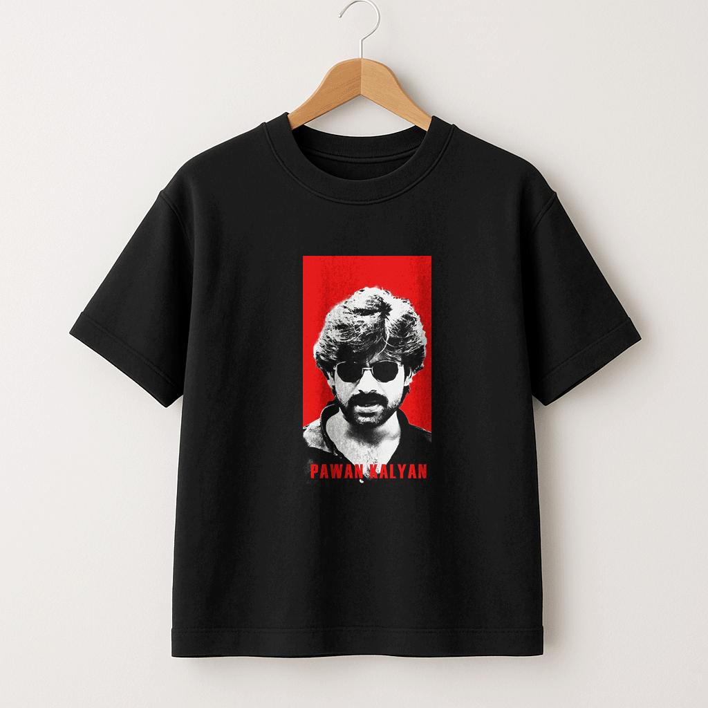Pawan Kalyan T-Shirt – Classic Crew Tee for Power Fans