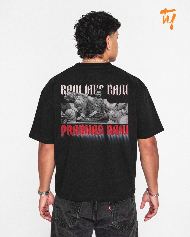 Raju Lake Raju Oversized T-Shirt – Prabhas Raju Fan Tee