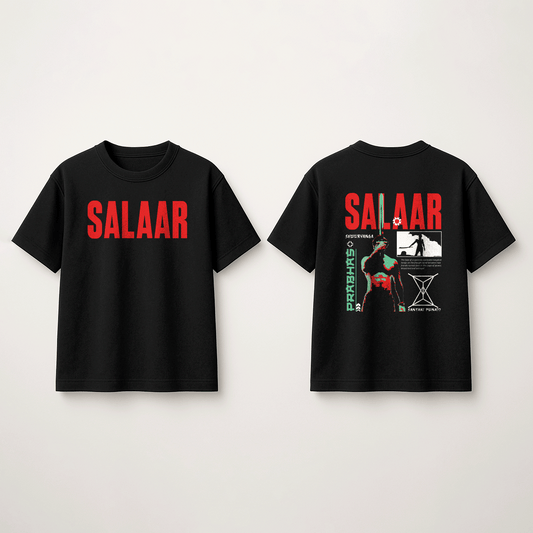 Salaar Brutalist T-Shirt – Oversized Unisex Tee for Fans