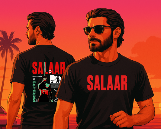 Salaar Brutalist T-Shirt – Oversized Unisex Tee for Fans