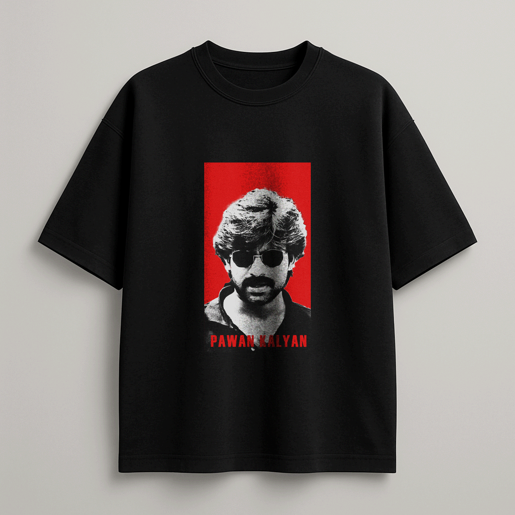 Pawan Kalyan T-Shirt – Oversized Unisex Tee for Power Fans